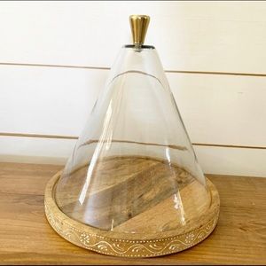 Chrissy Teigen glass Cloche plate